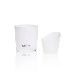 Notes Sustainable Candle System, Starter Candle Glass & Silicone Cleanout Insert