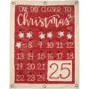 "One Day Closer To Christmas" Canvas Wall Countdown