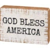 "God Bless America" Block Sign
