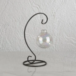 Harp Ornament Tree Stand, Black