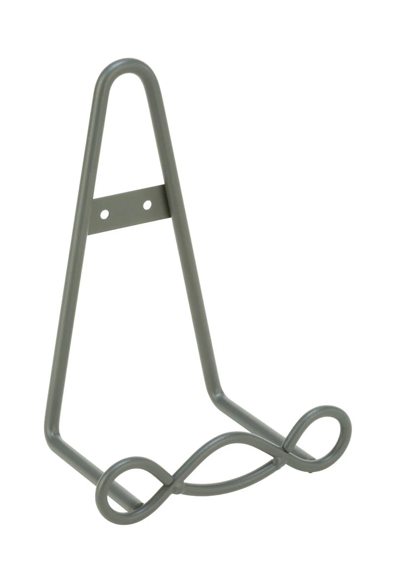 Metal Wall Hanging Display Rack With Loop Design, Large, Charcoal