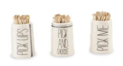 Bistro Toothpick Holder, 3 Style Options By Mud Pie