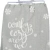 "Comfy Cozy Are We" Snowflake Kitchen Towel