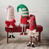 Dangle Leg Christmas Elf Hat Sitter, 3 Style Options, By Mud Pie