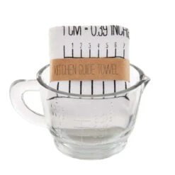 Measure Cup & Kitchen Towel 2-Piece Set By Mud Pie (Pick Up Only)