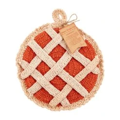 Crocheted Sweet Potato Pie Pot Holder Trivet By Mud Pie