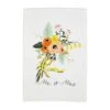 "Mr & Mrs" Floral Bouquet Wedding Hand Towel By Mud Pie