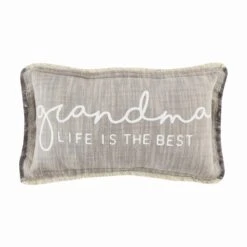 "Grandma Life Is The Best" Pillow By Mud Pie