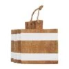 Striped Wood Square Coaster Set By Mud Pie, Set Of 4