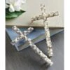 Wood & Wire Pearl Cross By Mud Pie, 2 Color Options