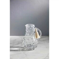 Hobnail Glass Pitcher By Mud Pie