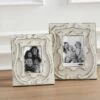 Antiqued Crest Picture Frame, 2 Size Options By Mud Pie