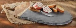 Slate & Wood Charcuterie Cheese Serving Board Set By Mud Pie