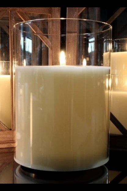 Radiance LED Poured Candle, Simply Ivory, 6β Dia X 6β T