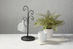 4-Arm Mug Stand, Mahogany