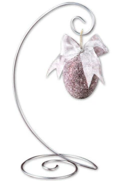 Spiral Ornament Stand, Small, Silver