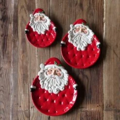 Santa Claus Christmas Plate By Park Hill Collection (Pick Up Only)