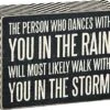 "Walk In The Storm ... " Box Sign