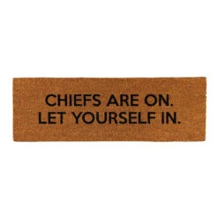 "Chiefs Are On” Coir Door Mat