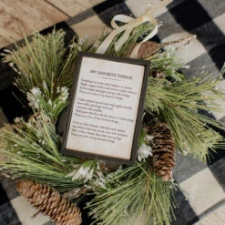 “My Favorite Things” Sign Christmas Ornament
