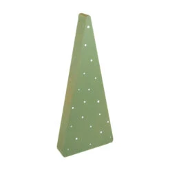 Green Wood Tree With White Polka Dots, 3 Size Options