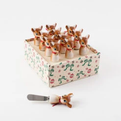 Tinsel Town Ceramic Reindeer Cheese Butter Spreader