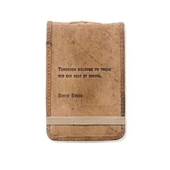 "Tomorrow Belongs To Those Who Can Hear It Coming ... David Bowie" Leather Journal