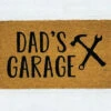 "Dad's Garage" Door Mat