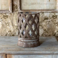 Metal Lattice Candle Holder By Porch View Home