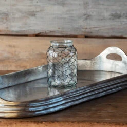 Chicken Wire Wrapped Apothecary Jar By Porch View Home