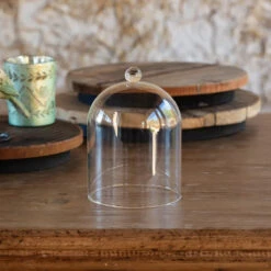 Small Glass Dome Cloche With Glass Knob By Porch View Home