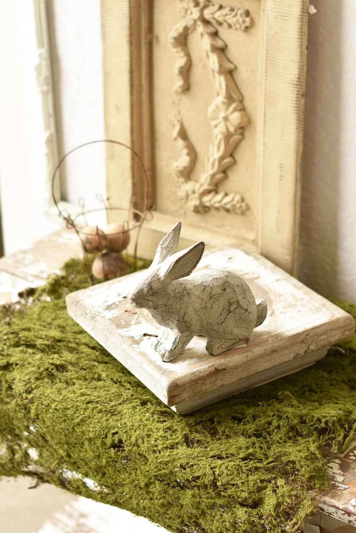 Bitsy Bunny, Limed Oak Finish, 6.75"