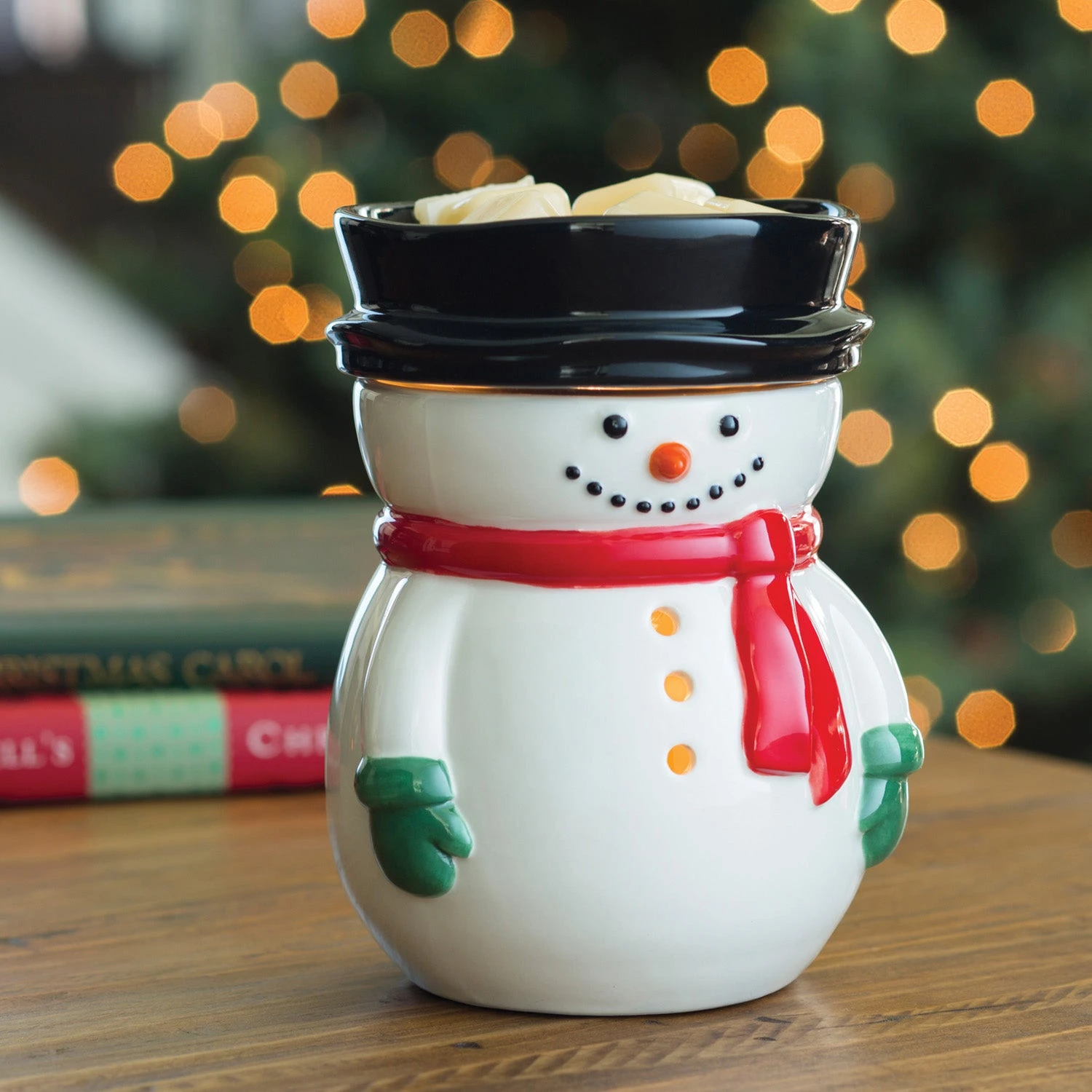 Frosty Snowman Illumination Fragrance Wax Melt Warmer By Candle Warmers Etc - Image 2