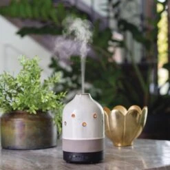 Glazed Concrete Timer Ultra Sonic Essential Oil Diffuser By Airome'
