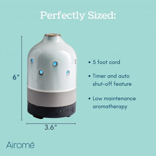 Glazed Concrete Timer Ultra Sonic Essential Oil Diffuser By Airome' - Image 3