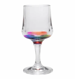 Reflections Wine Glass, Rainbow, 8 Ounce