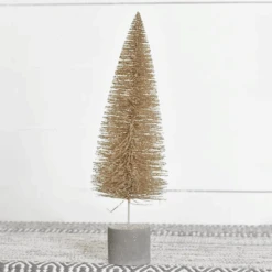 Bottle Brush Tree, Champagne, 15.75"