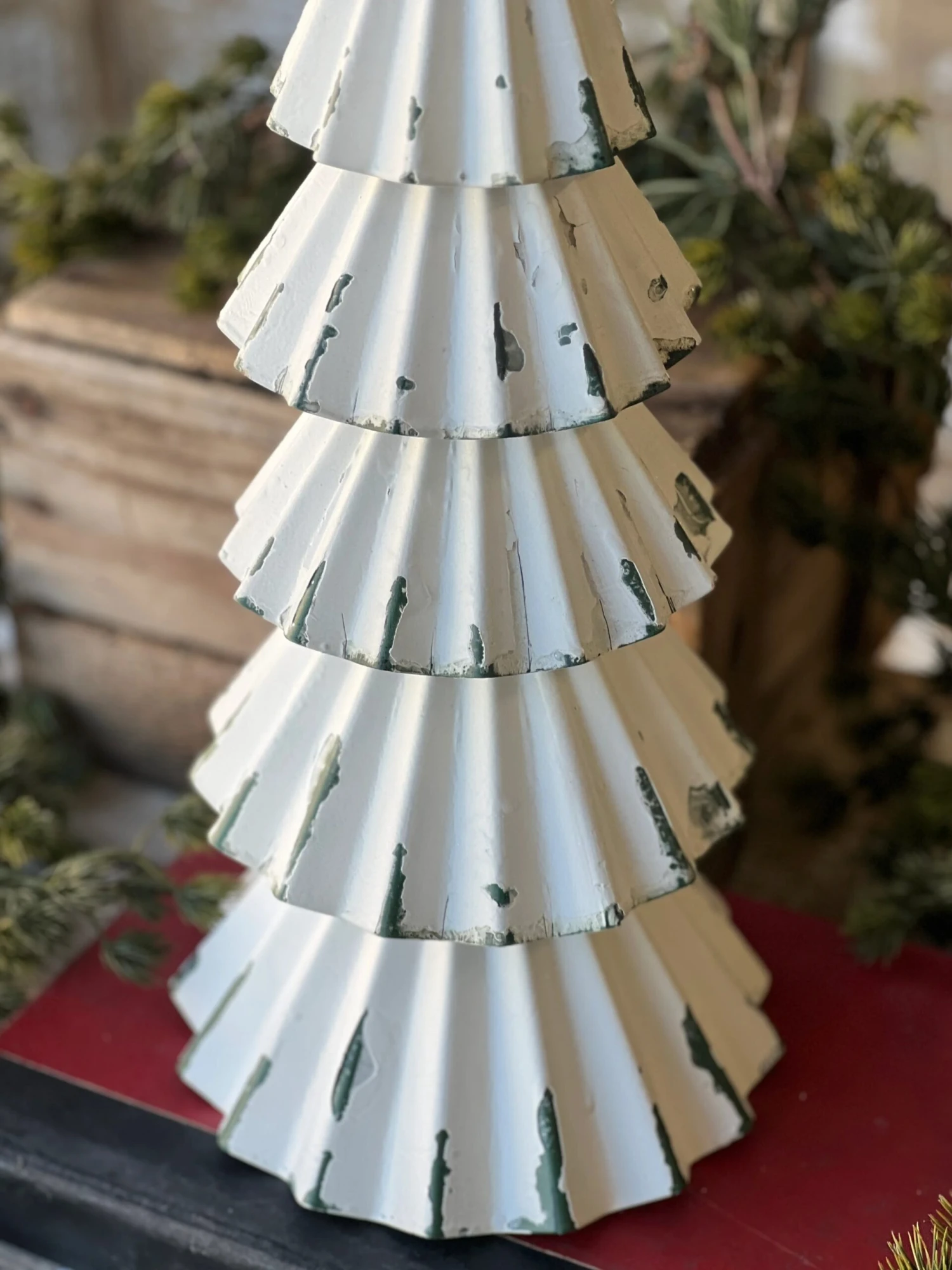 Metal Skirted Snow Tree, 2 Size Options (Pick Up Only) - Image 4