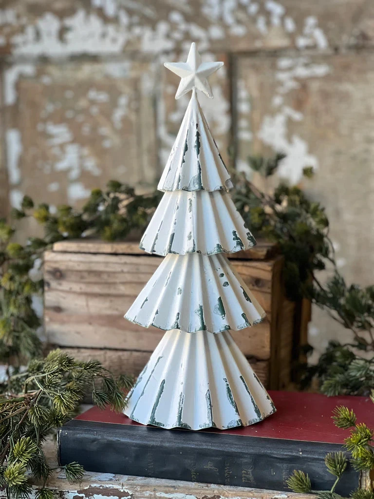 Metal Skirted Snow Tree, 2 Size Options (Pick Up Only) - Image 3