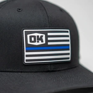 The Okie Brand Hat, Blue Line Law Enforcement - Image 2