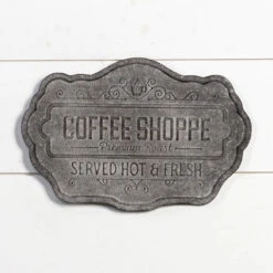 Coffee Shoppe Metal Sign