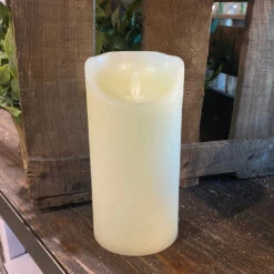 Flameless Candle, Cream, 4" Diameter, 4 Options