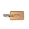 “To Live Will Be An Awfully Big Adventure … Peter Pan" Leather Luggage Tag