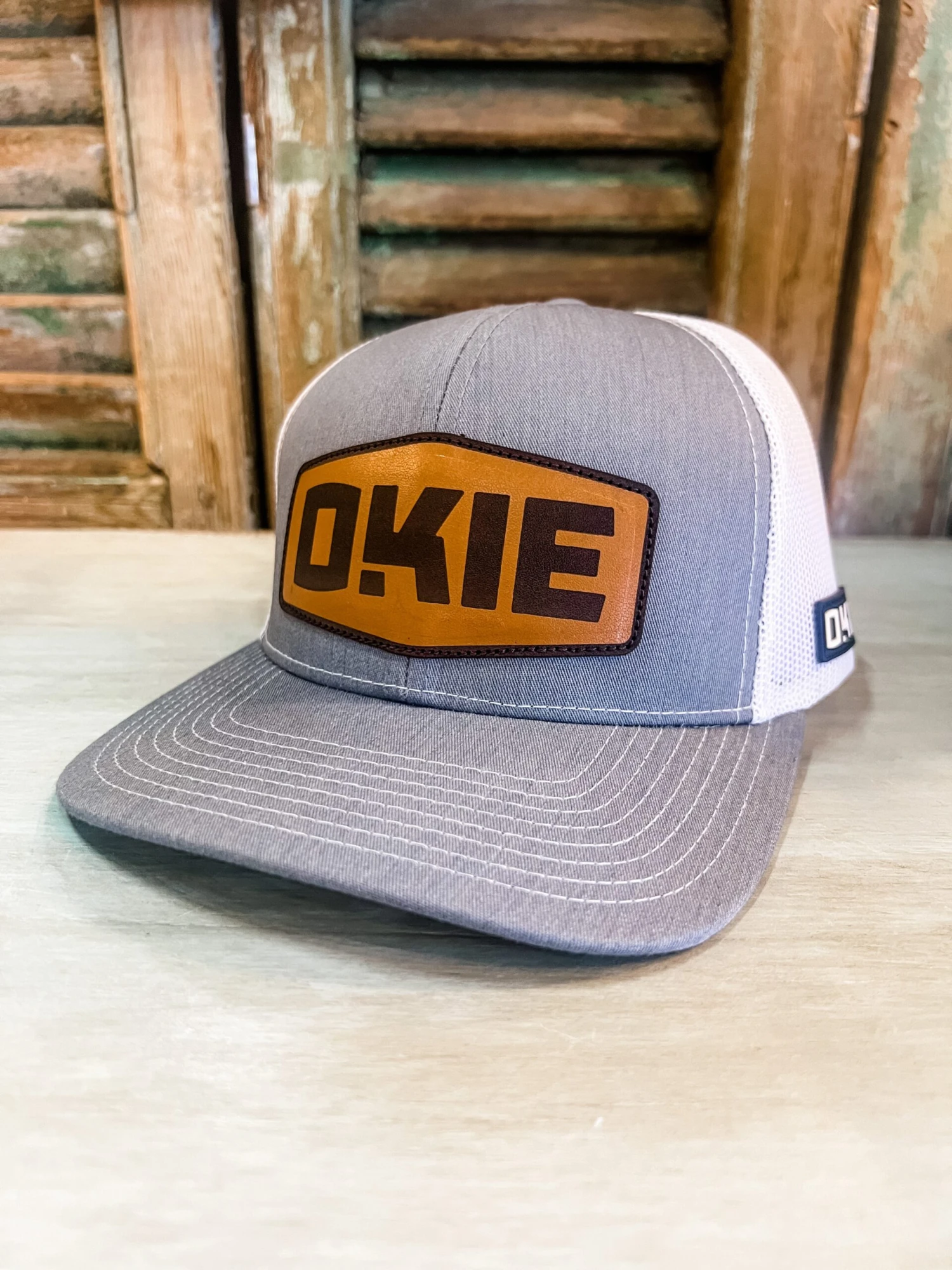 The Okie Brand Hat, Saddle Tan Leather, Various Color Options (Special Order Available) - Image 2