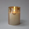 Radiance LED Poured Candle, Champagne, 3.5" Dia X 5” T