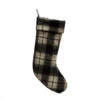20" Fabric Stocking, Black &