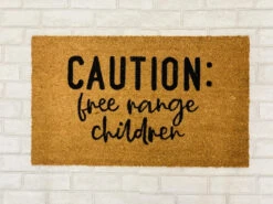“Free Range Children” Door Mat