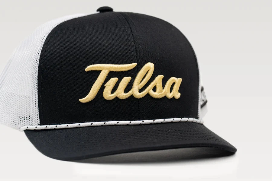 The Okie Brand Hat, University Of Tulsa, Black/White