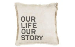 “Our Life Our Story” Pillow By Mud Pie