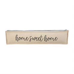 “Home Sweet Home” Long Grainsack Gusset Pillow By Mud Pie